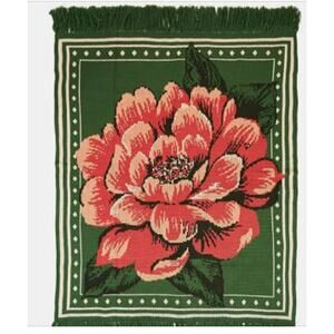 NEW Farm Rio Knit Chita Flower Blanket Floral Cottagecore Multicolor Throw